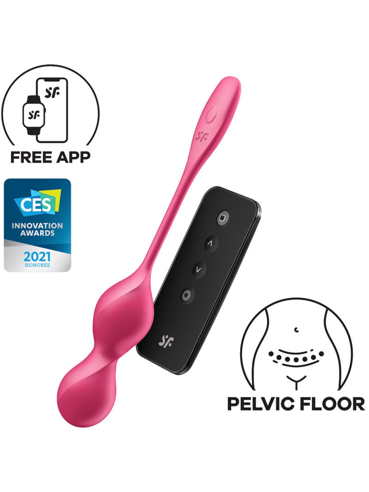 Satisfyer Love Birds 2 - Palline di Kegel Vibranti con App Gratuita