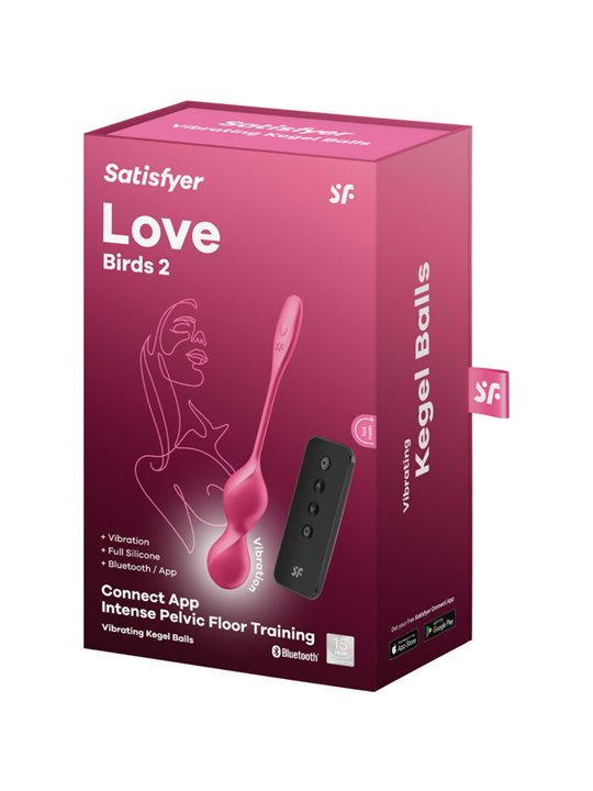 Satisfyer - Love Birds 2 Vibrating Kegel Balls + Free App