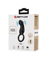 Pretty Love Trae - Black Vibrating Cock Ring with Anal Plug
