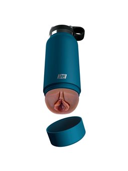 Pdx Plus - Masturbatore Uomo Vagina Realistica Bottiglia Mod. 1 Marrone