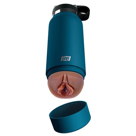 Pdx Plus - Masturbatore Uomo Vagina Realistica Bottiglia Mod. 1 Marrone
