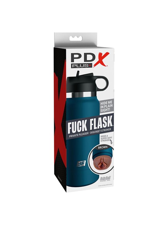 Pdx Plus - Masturbatore Uomo Vagina Realistica Bottiglia Mod. 1 Marrone
