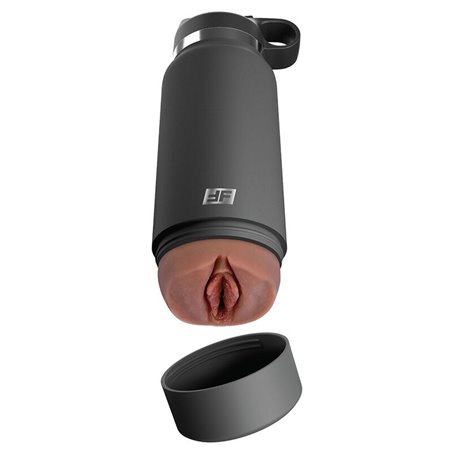 Pdx Plus - Masturbatore Uomo Vagina Realistica Bottiglia Mod. 2 Marrone