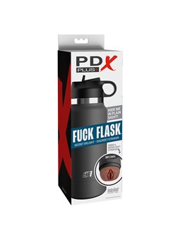 Pdx Plus - Masturbatore Uomo Vagina Realistica Bottiglia Mod. 2 Marrone