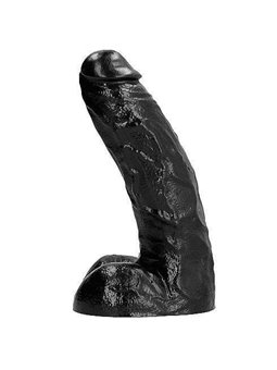 All Black - Pene Realistico con Testicoli e Ventosa 25,5 CM