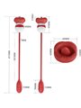 Pretty Love Aliyah - Vibratore Bullet con Lingua Vibrante Rosso