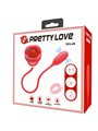 Pretty Love Aliyah - Vibratore Bullet con Lingua Vibrante Rosso
