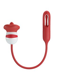 Romance Alyss - Vibratore Bullet con Lingua Vibrante Rosso