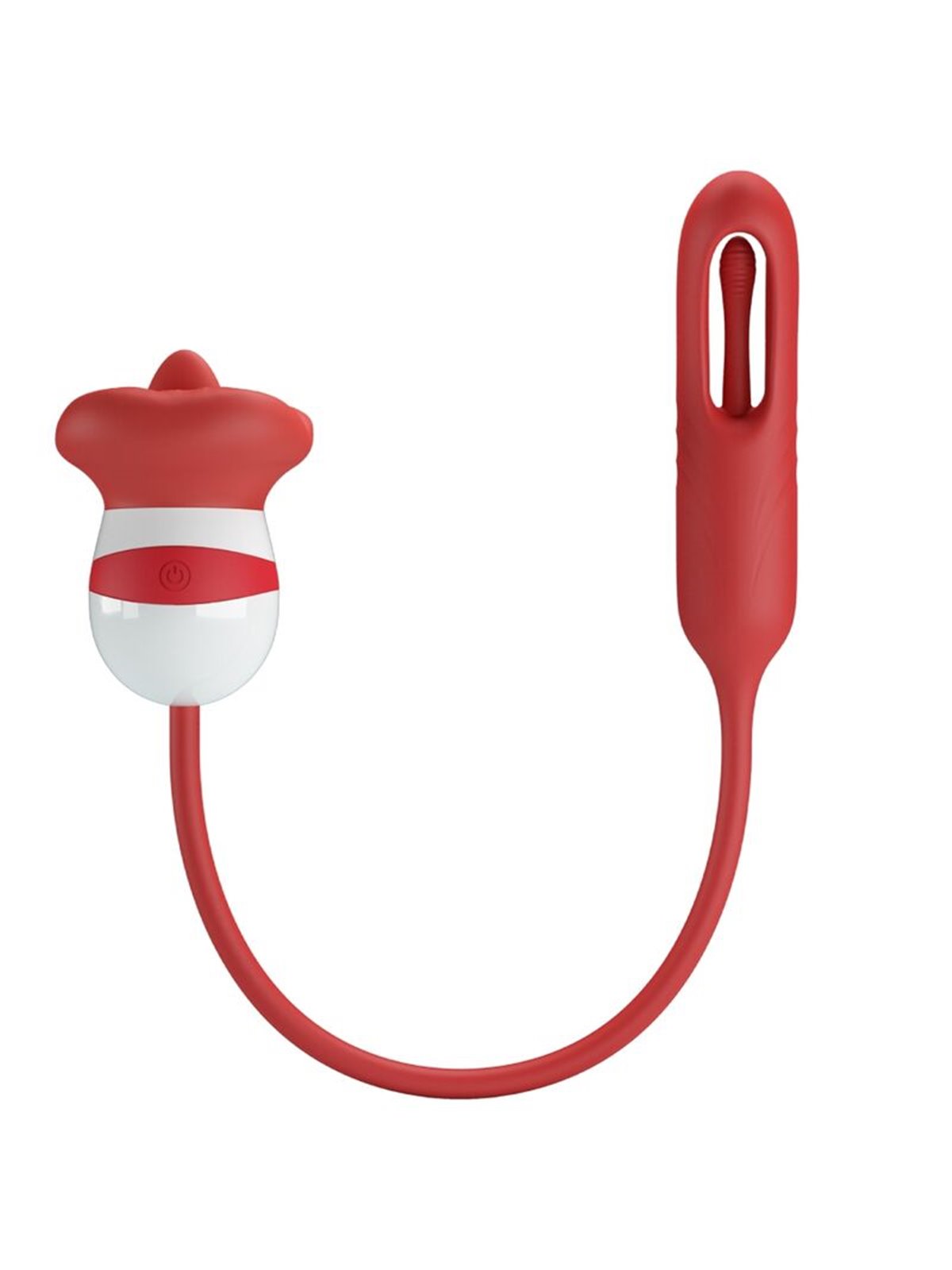 Romance Alyss - Vibratore Bullet con Lingua Vibrante Rosso