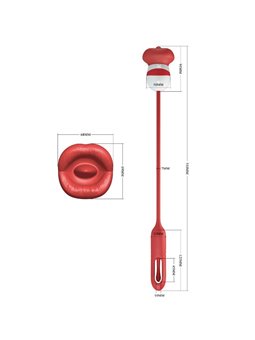 Romance Alyss - Vibratore Bullet con Lingua Vibrante Rosso