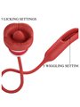 Romance Alyss - Vibratore Bullet con Lingua Vibrante Rosso