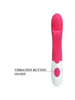 Romance - Vibratore Punto G e Stimolatore Clitorideo 30 Velocità Rosa