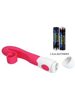 Romance - Vibratore Punto G e Stimolatore Clitorideo 30 Velocità Rosa