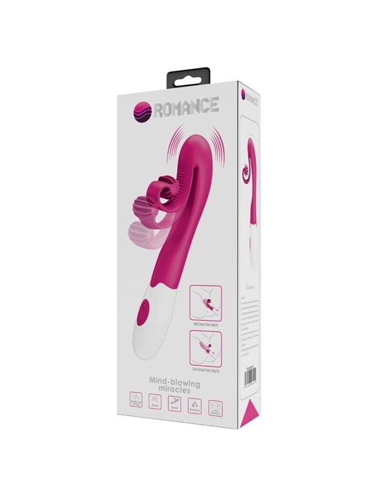Romance - Vibratore Punto G e Stimolatore Clitorideo 30 Velocità Rosa