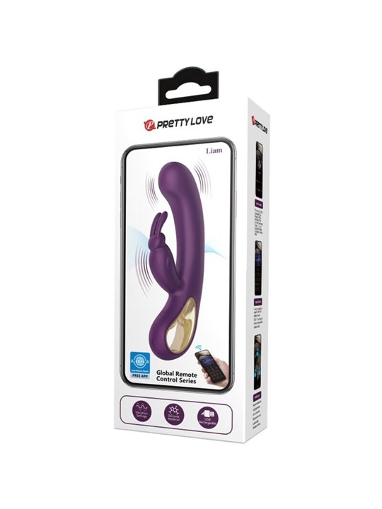 Pretty Love Liam - Vibratore Rabbit Viola con Tecnologia Bluetooth