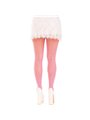 Leg Avenue - Calze a Rete Rosa con Aperture e Dettagli Mini Fiocchi