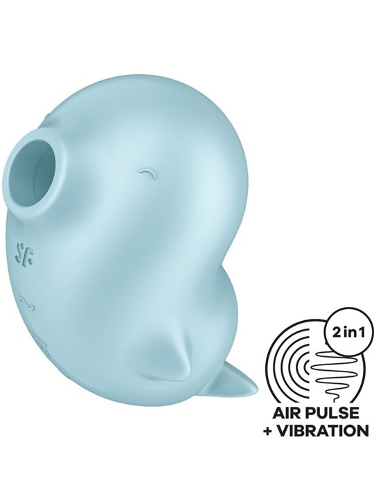 Satisfyer Sassy Seal - Stimolatore Succhia Clitoride 11 Velocità Celeste