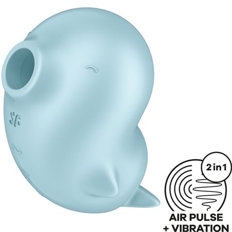 Satisfyer Sassy Seal - Stimolatore Succhia Clitoride 11 Velocità Celeste
