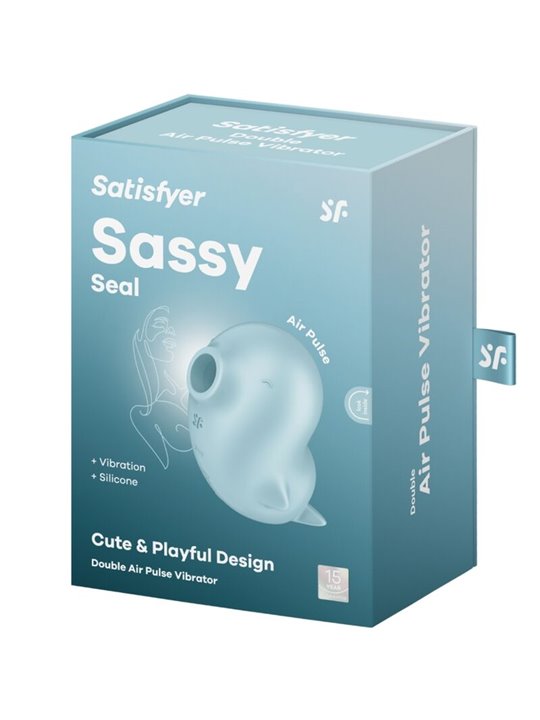 Satisfyer - Sassy Seal Stimulator & Vibrator Blue