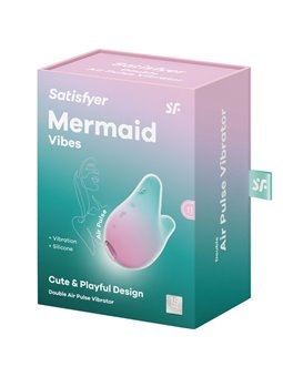 Satisfyer - Mermaid Vibes Stimulator & Vibrator Mint And Pink