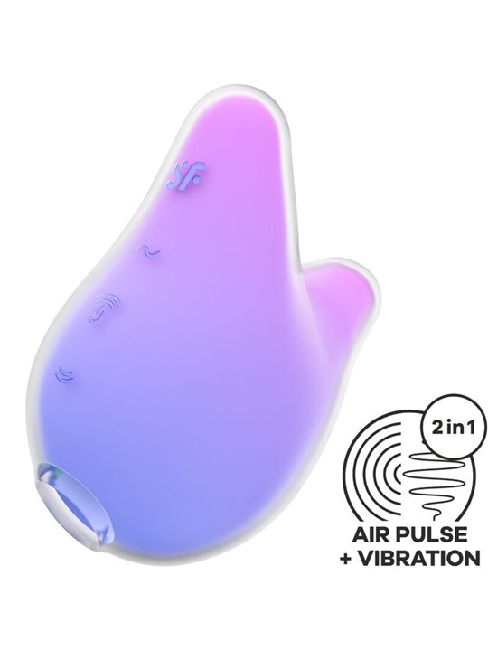 Satisfyer Mermaid Vibes - Stimolatore Succhia Clitoride Viola e Rosa