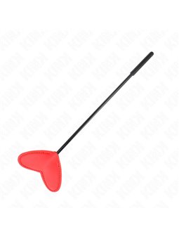 Kink - Pagaia in Pelle Vegana Rossa a Forma di Cuore 33x10 Cm