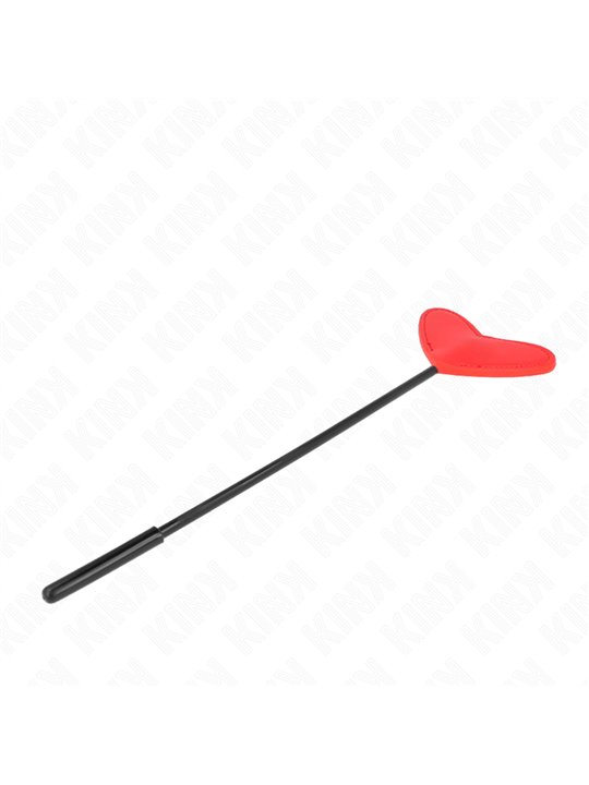 Kink - Pagaia in Pelle Vegana Rossa a Forma di Cuore 33x10 Cm