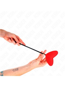 Kink - Pagaia in Pelle Vegana Rossa a Forma di Cuore 33x10 Cm