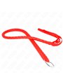 Kink - Frusta a Serpente Rossa con Anello nel Manico 65 Cm