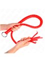 Kink - Frusta a Serpente Rossa con Anello nel Manico 65 Cm