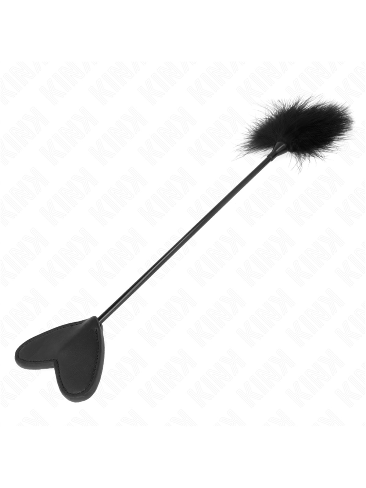 Kink - Piumino e Pagaia a Cuore in Pelle Vegana Nera 31 Cm