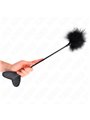 Kink - Piumino e Pagaia a Cuore in Pelle Vegana Nera 31 Cm