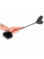 Kink - Piumino e Pagaia a Cuore in Pelle Vegana Nera 31 Cm
