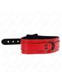 Kink - Collare Regolabile in Pelle Vegana 37,5-49,5 Cmx5 Cm Rosso