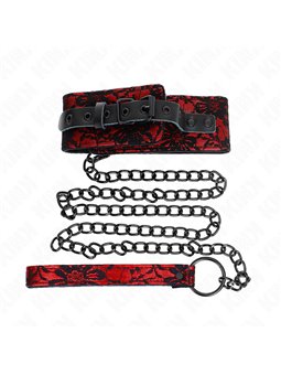 Kink - Lace Necklace With Belt With Real Leather Belt 105 Cm / 44 X 5.5 Cm