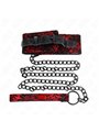 Kink - Lace Necklace With Belt With Real Leather Belt 105 Cm / 44 X 5.5 Cm