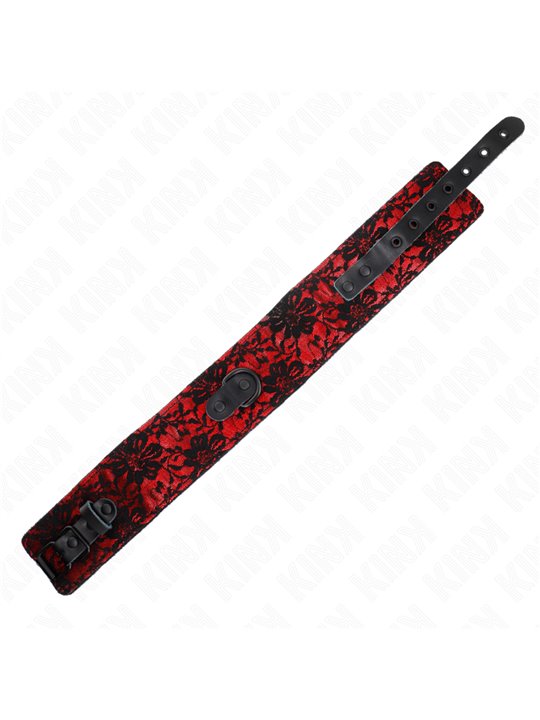 Kink - Lace Necklace With Belt With Real Leather Belt 105 Cm / 44 X 5.5 Cm