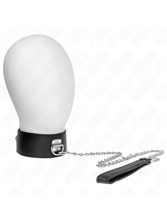 Kink - Necklace With Belt 65 Cm With Wide Black Strap Adjustable 33.5-41 Cm X 5 Cm
