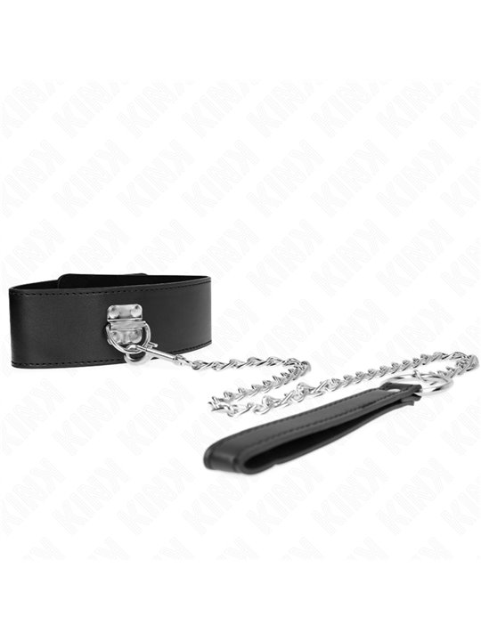 Kink - Necklace With Belt 65 Cm With Wide Black Strap Adjustable 33.5-41 Cm X 5 Cm