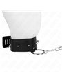 Kink - Collare 36-43x5 Cm e Guinzaglio 65 Cm con Borchie Mod. 2 Nero