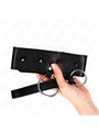 Kink - Collare 36-43x5 Cm e Guinzaglio 65 Cm con Borchie Mod. 2 Nero