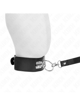 Kink - Studded Leash 116 Cm Collar With Leatherette Strap 50 X 5 Cm