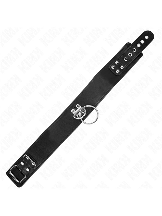 Kink - Studded Leash 116 Cm Collar With Leatherette Strap 50 X 5 Cm