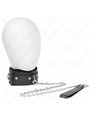 Kink - Collar With Leash 65 Cm With Restrictions Black 36-42 Cm X 5.5 Cm