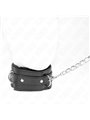 Kink - Collar With Leash 65 Cm With Restrictions Black 36-42 Cm X 5.5 Cm