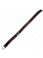 Kink - Collare in Pelle Vegana Nera con Cuori Rossi e Guinzaglio 65 Cm