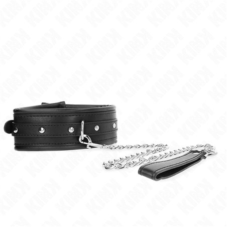 Kink - Necklace With Shiny Buckle Strap 65 Cm 48.5 Cm X 5.3 Cm