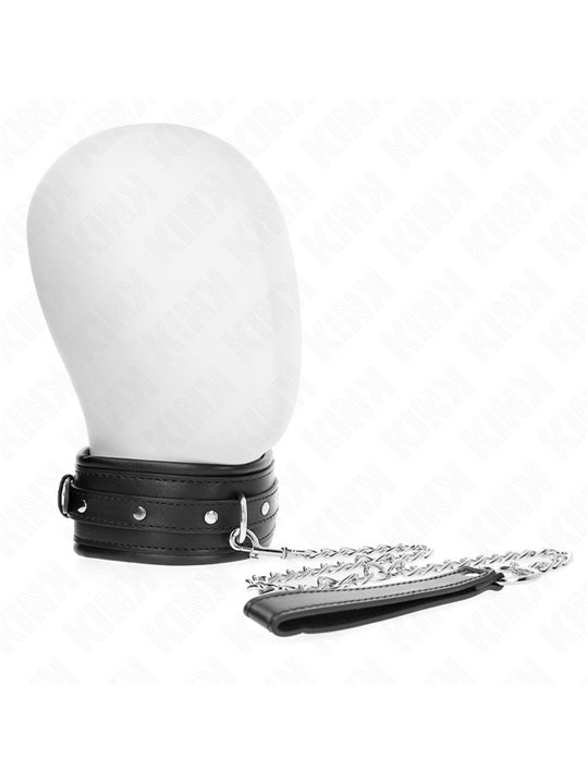 Kink - Necklace With Shiny Buckle Strap 65 Cm 48.5 Cm X 5.3 Cm