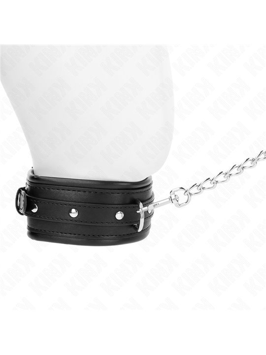 Kink - Necklace With Shiny Buckle Strap 65 Cm 48.5 Cm X 5.3 Cm