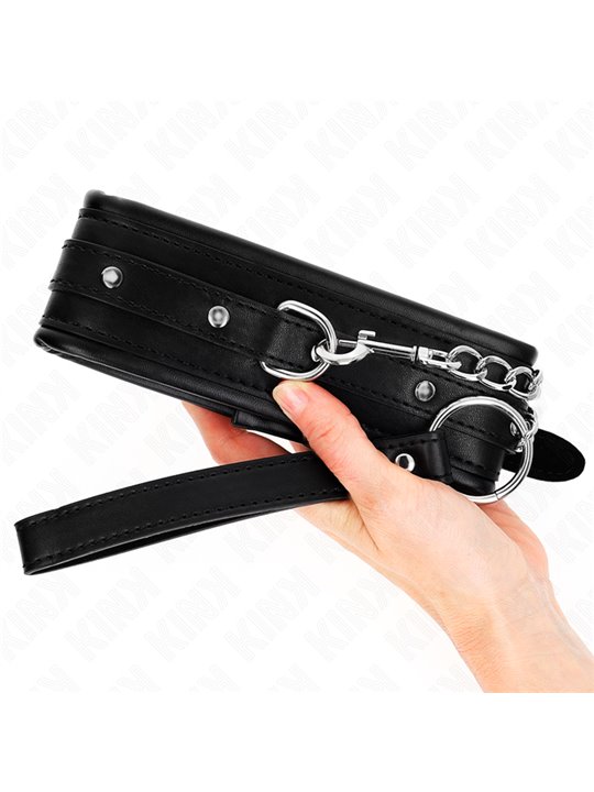 Kink - Necklace With Shiny Buckle Strap 65 Cm 48.5 Cm X 5.3 Cm